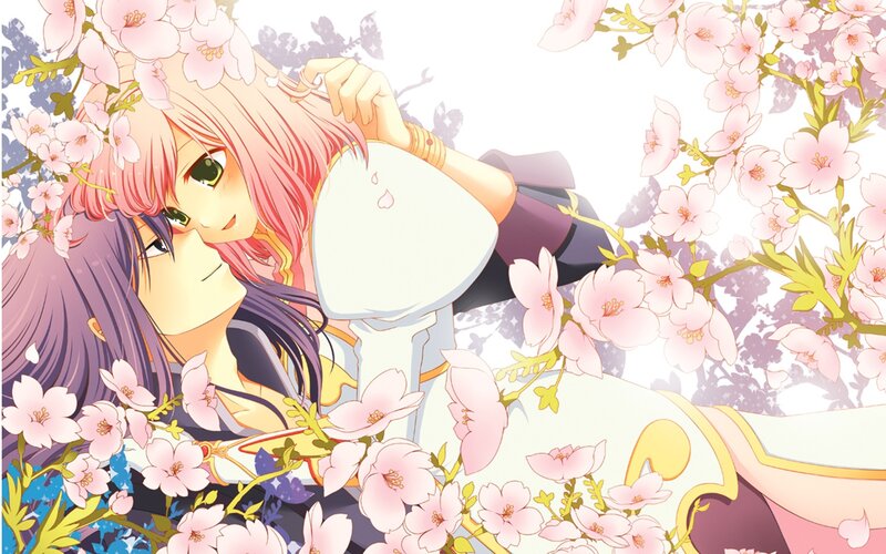 Two Characters in Cherry Blossoms