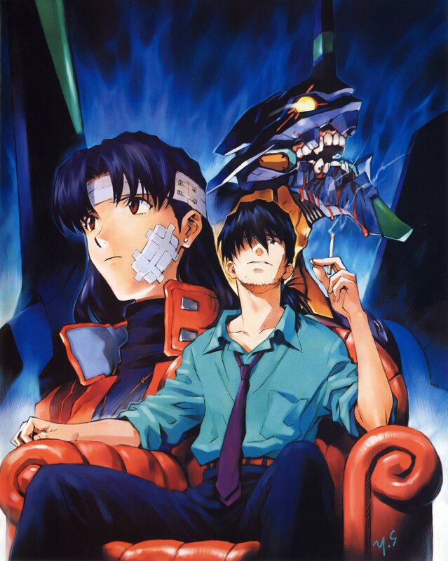 Two Characters in Cockpit — Blue