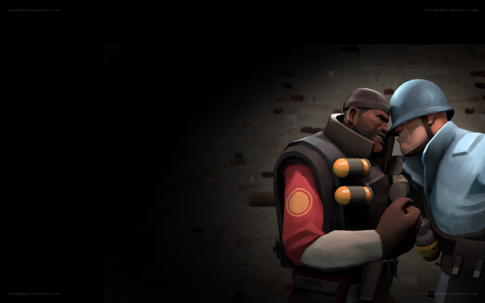 two characters in combat