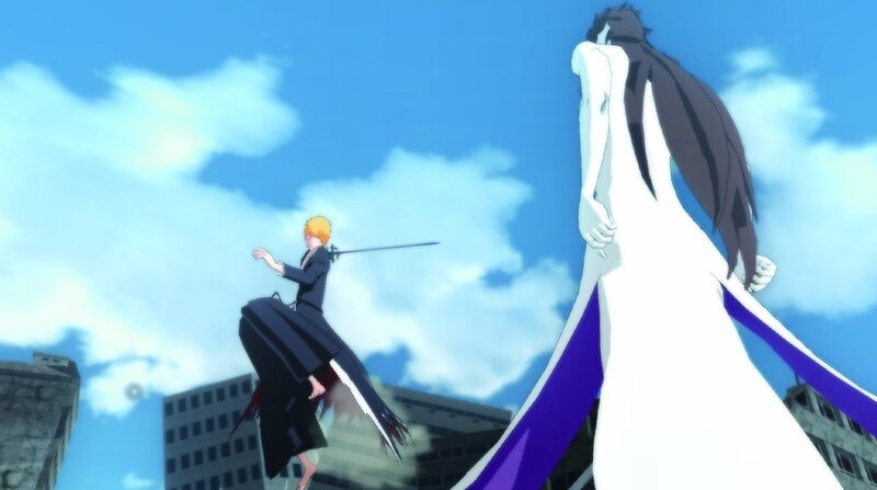 Two Characters in Combat — Blue, Dramatic, Afternoon