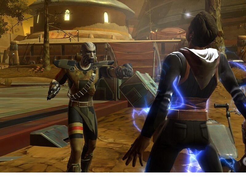 Two Characters in Combat — Brown, Dramatic, Night