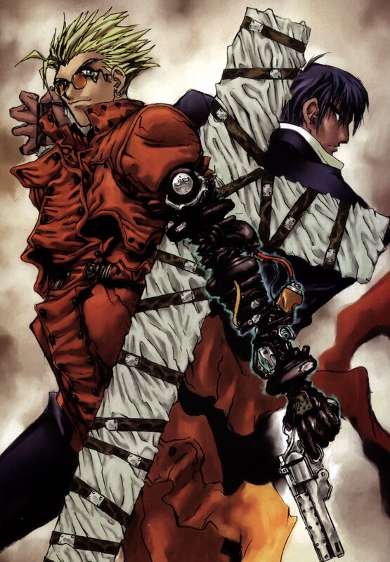 Two Characters in Combat Gear — Red