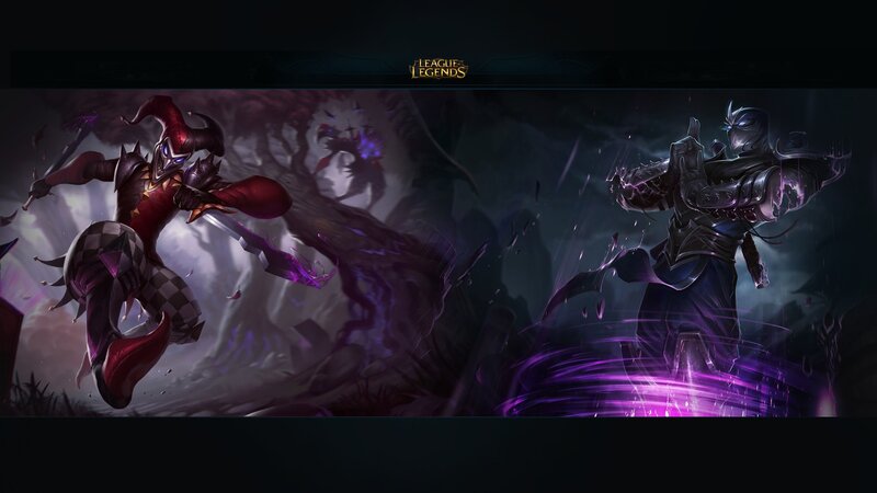 Two Characters in Combat — Purple, Dramatic, Night, Digital Art, Swords