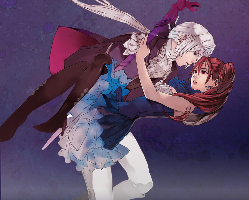 Two Characters in Combat — Purple, Dramatic, Night