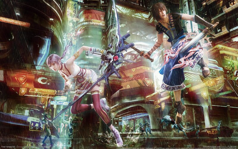 Two Characters in Combat — Purple, Dramatic