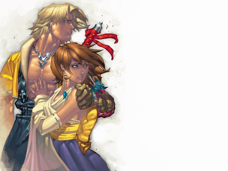 Two Characters in Combat — Yellow, Dramatic, Manga, Sword