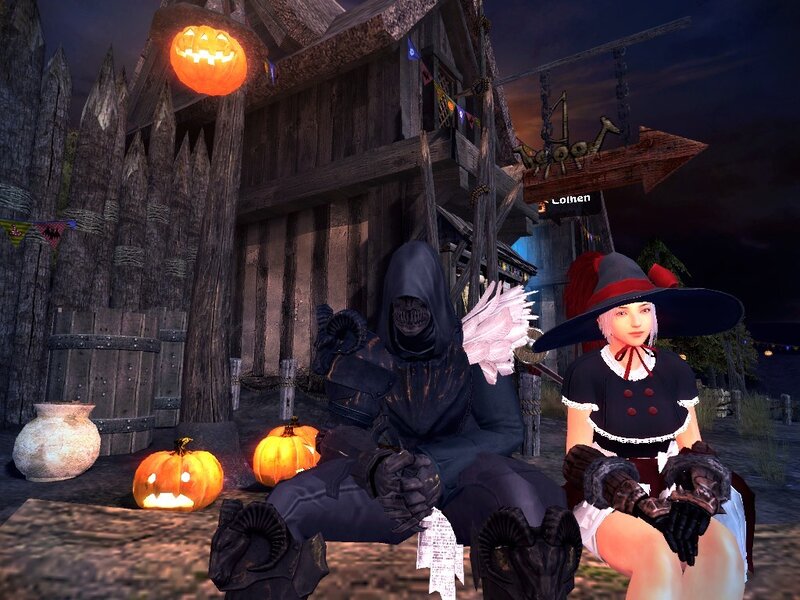 Two Characters in Costumes