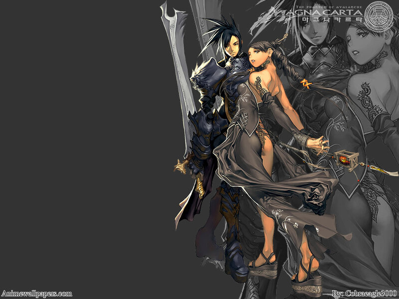 Two Characters in Dark Attire