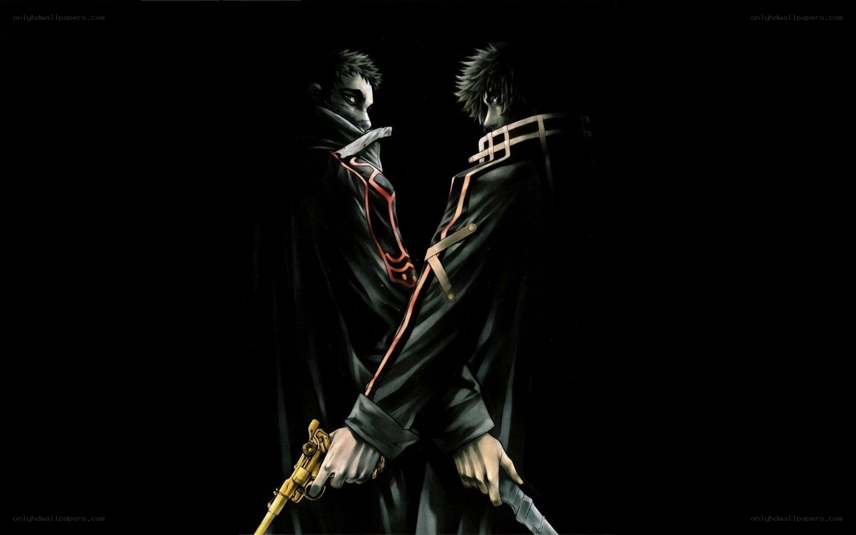 Two characters in dark cloaks
