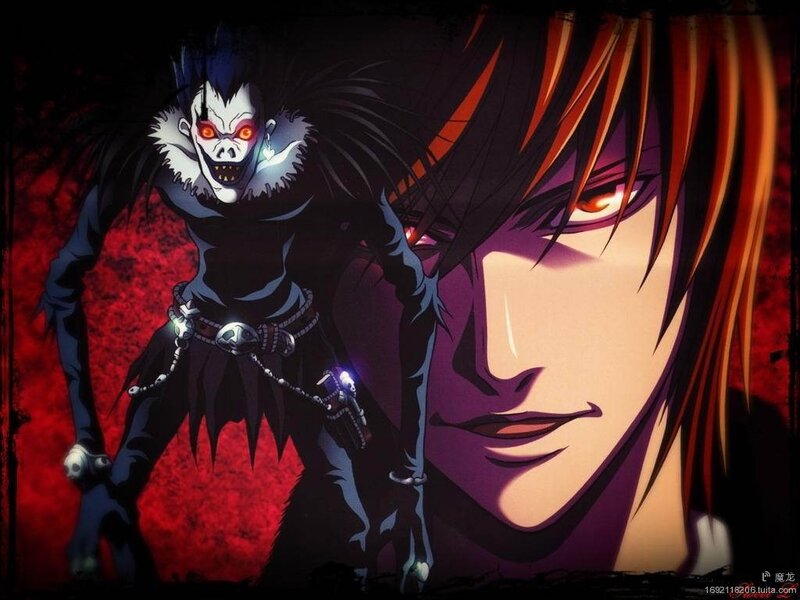 Two Characters in Dark Scene — Black