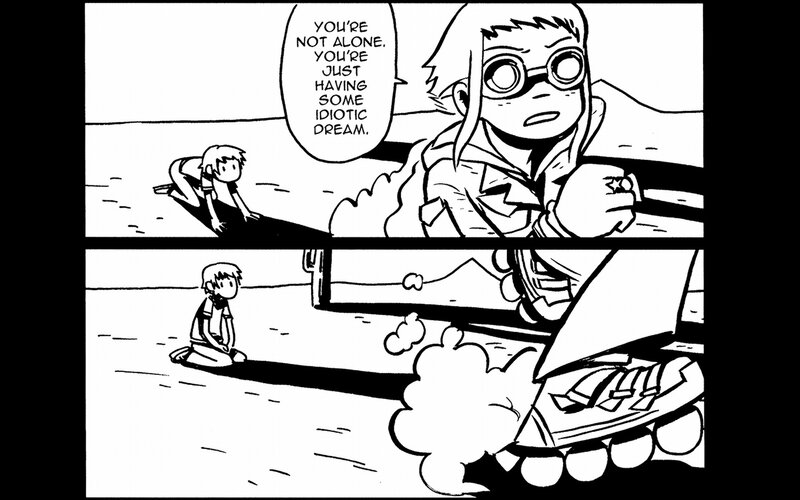 Two Characters in Desert — Black