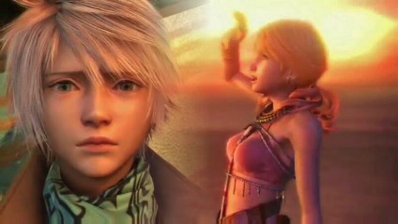 Two Characters in Desert — Orange, Dramatic, Sunset