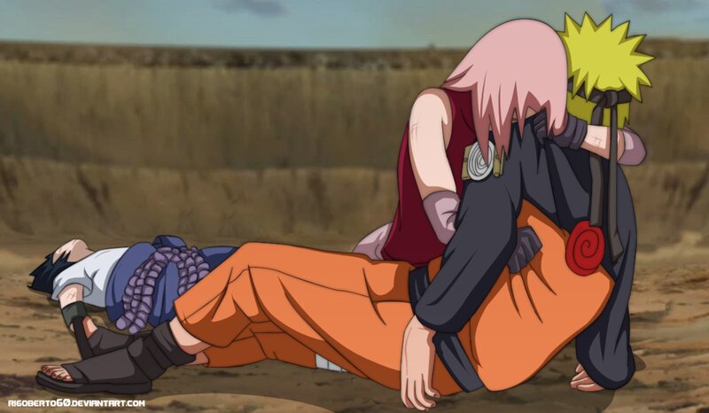 Two Characters in Desert — Orange