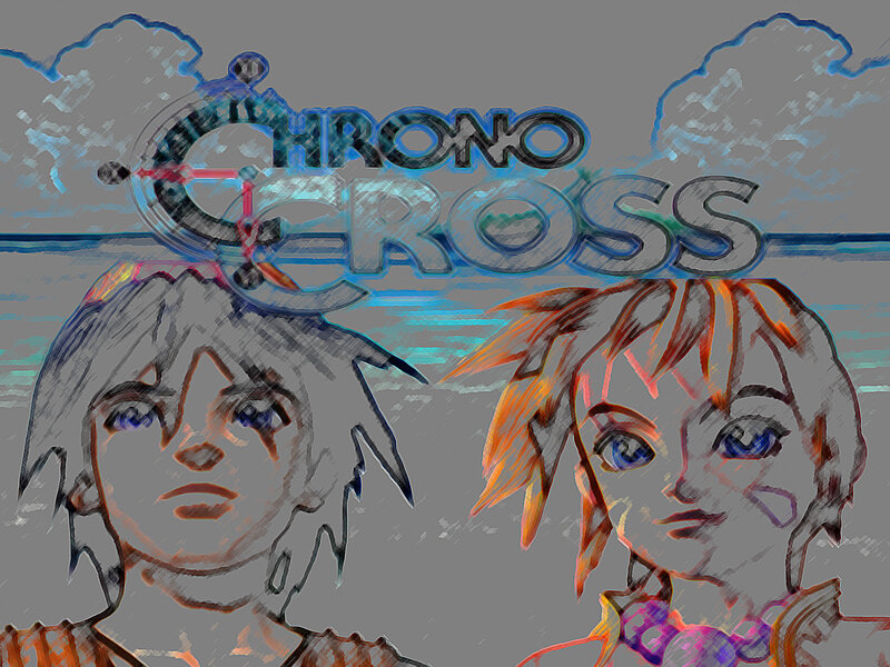 Two Characters in Digital Art
