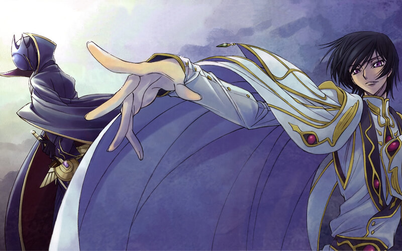 Two characters in elaborate robes