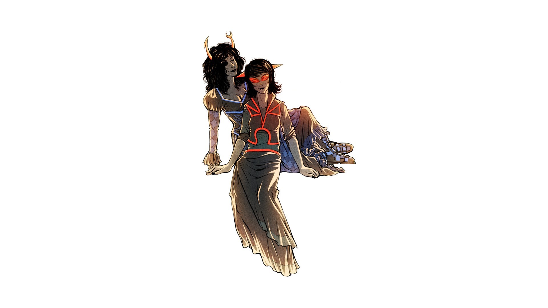 two characters in fantasy attire