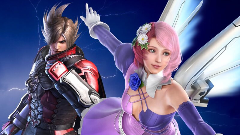 Two Characters in Fantasy Attire — Purple, Dramatic