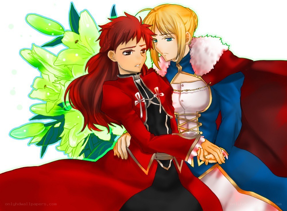 Two characters in fantasy attire