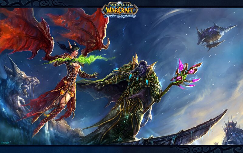Two Characters in Fantasy Battle