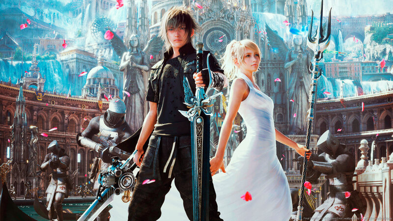 Two Characters in Fantasy Setting — White