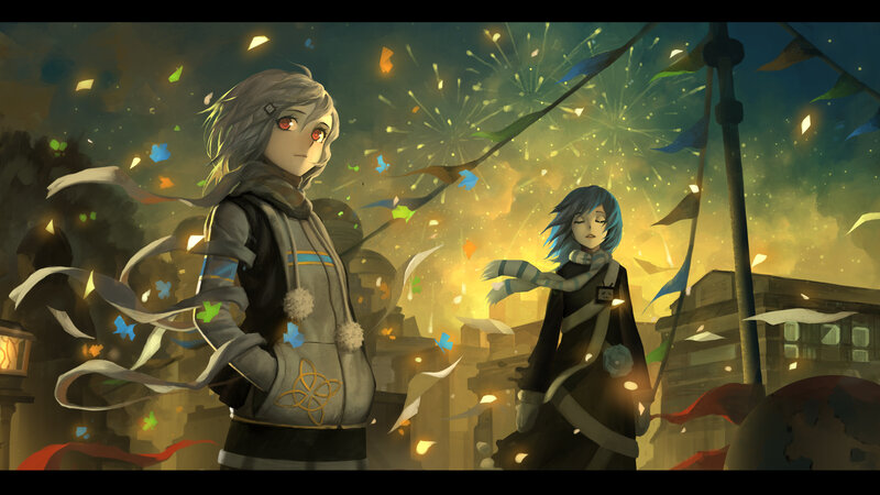 Two Characters in Festival