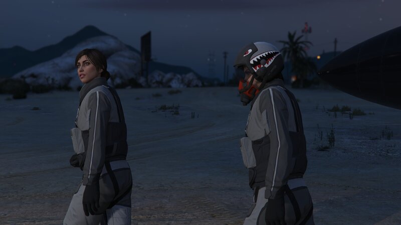 Two Characters in Flight Gear