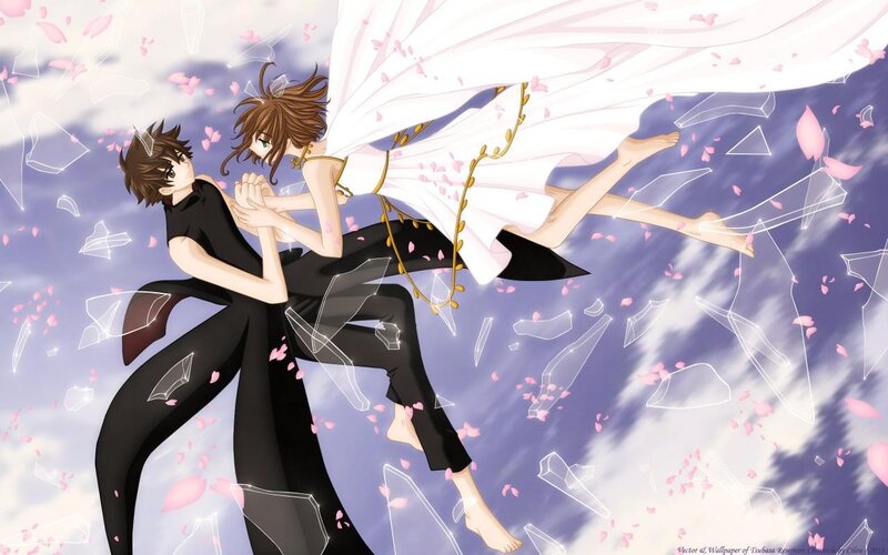 Two Characters in Flight — Purple