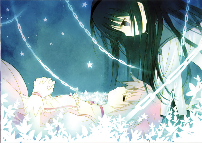 Two Characters in Flowers