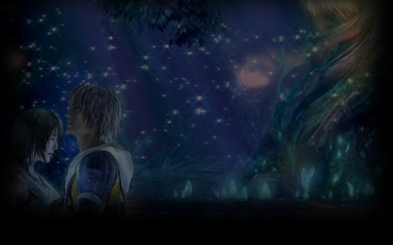 Two Characters in Forest — Blue