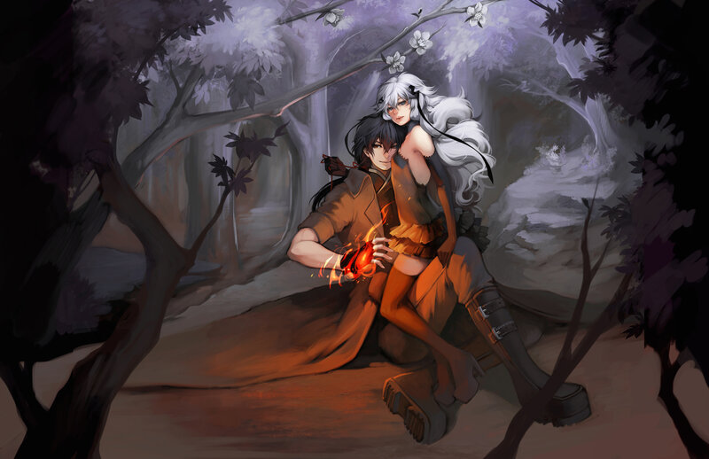 Two Characters in Forest — Brown