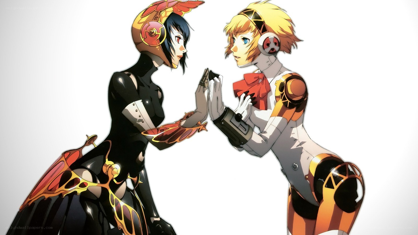 Two characters in futuristic armor