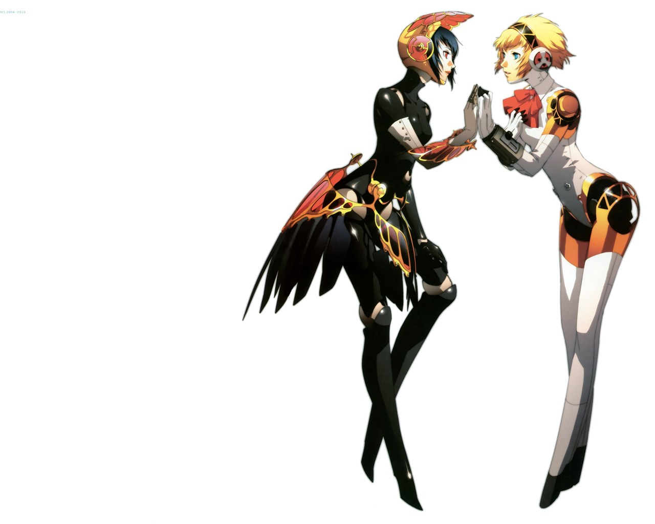 two characters in futuristic armor