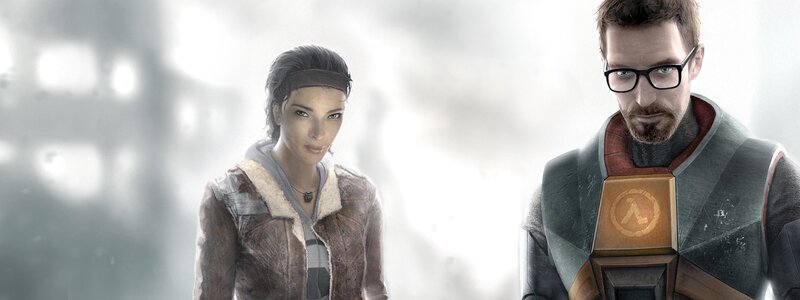 Two Characters in Futuristic Gear — Gray, Dramatic, Digital Art