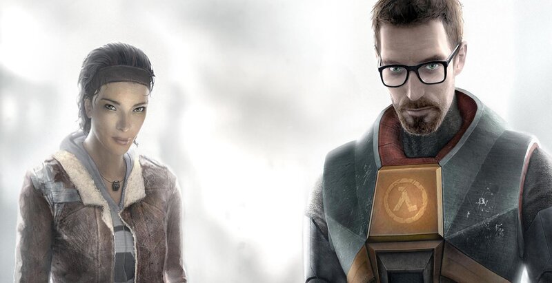 Two Characters in Futuristic Gear — Gray, Serious