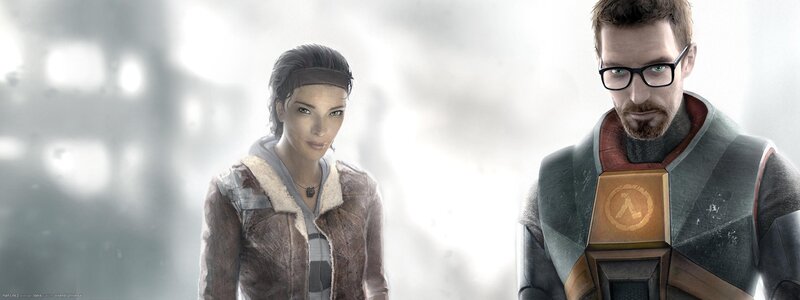 Two Characters in Futuristic Gear — Gray