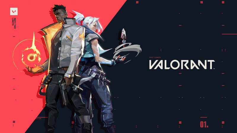 Two Characters in Futuristic Gear — Red