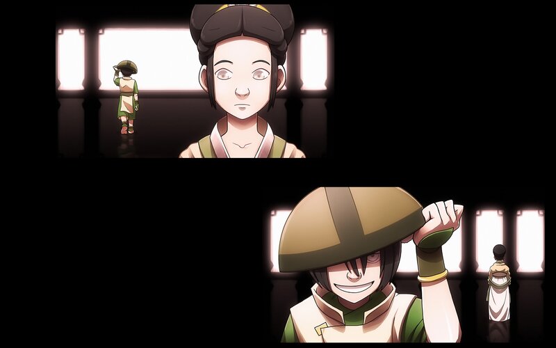 Two Characters in Hallway