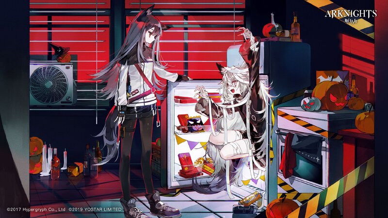 Two Characters in Kitchen