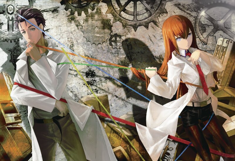 Two Characters in Lab Coats — White