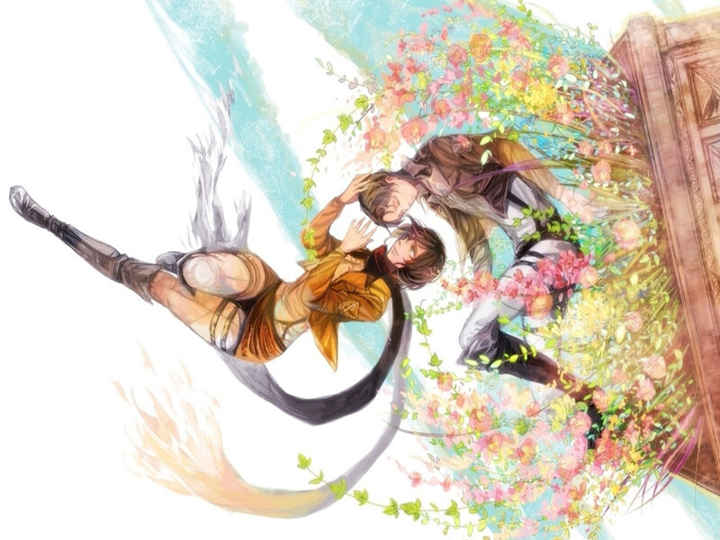 Two Characters in Midair