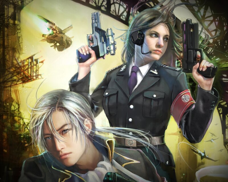 Two Characters in Military Uniforms