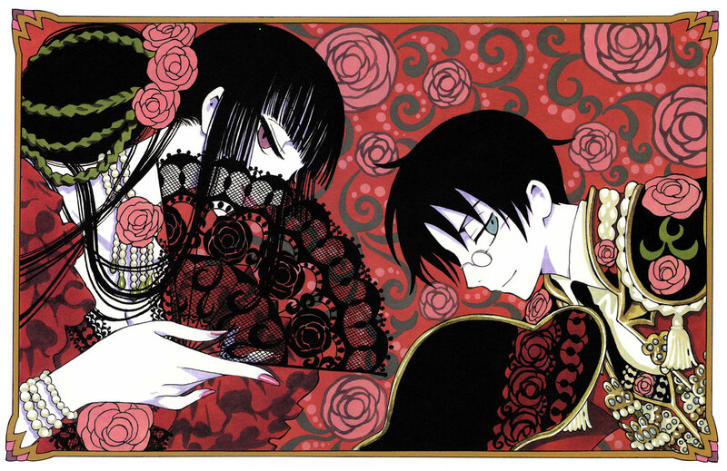 Two characters in ornate attire