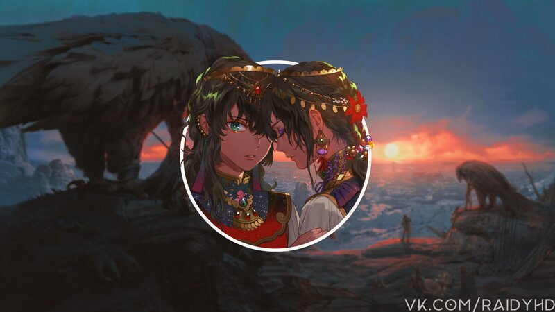 Two Characters in Ornate Clothing
