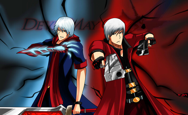 Two Characters in Red Capes
