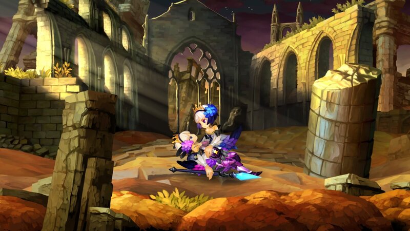 Two Characters in Ruins — Purple