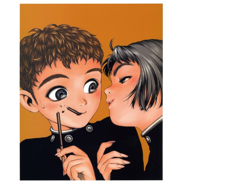 Two Characters in School Uniforms