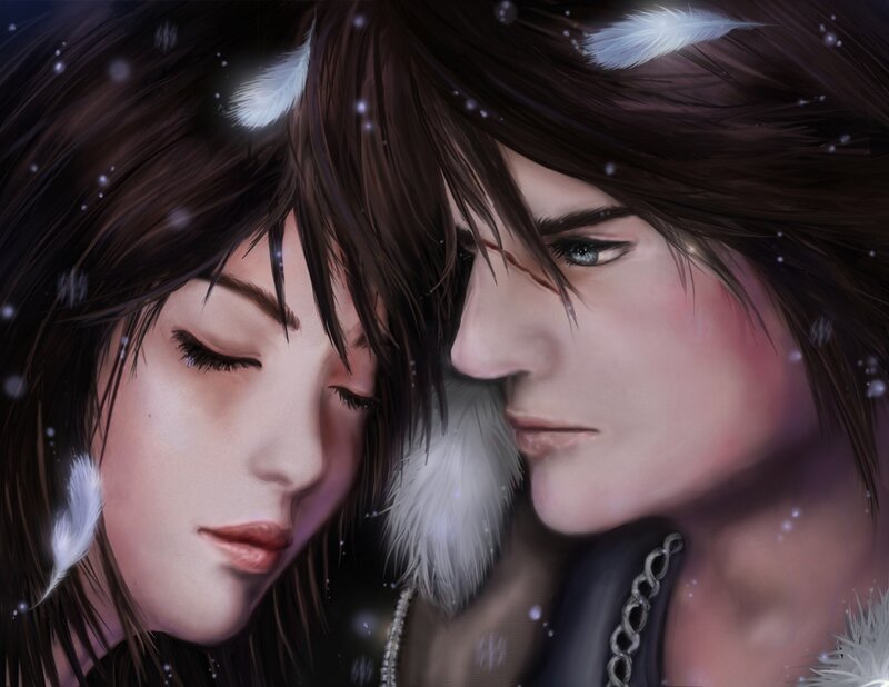 Two Characters in Snow — Brown