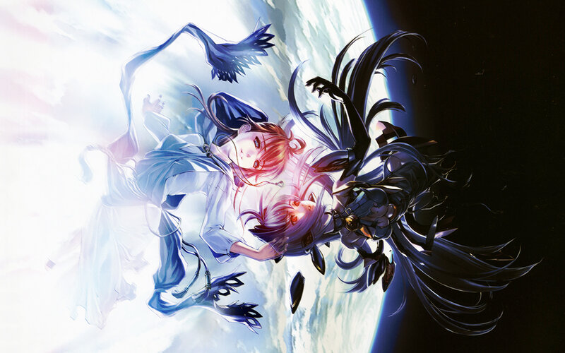 Two Characters in Space — Blue