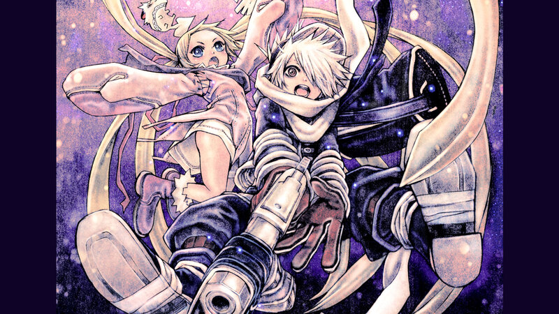 Two Characters in Space — Purple