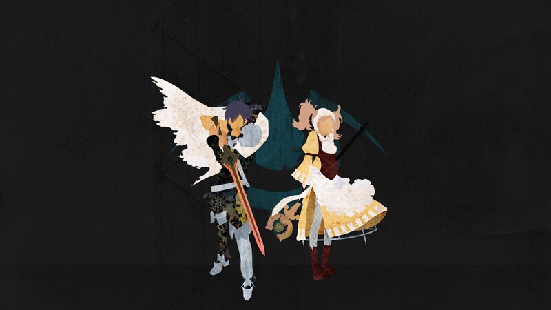 Two Characters in Stylized Art